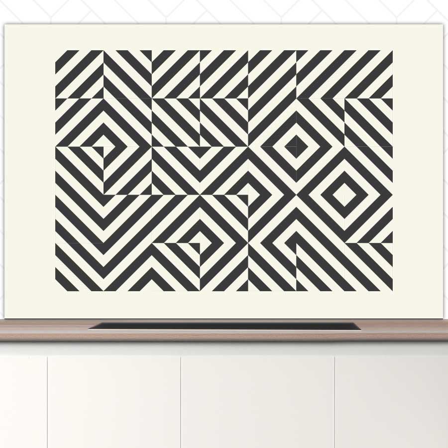 Spatscherm - Bauhaus vierkanten