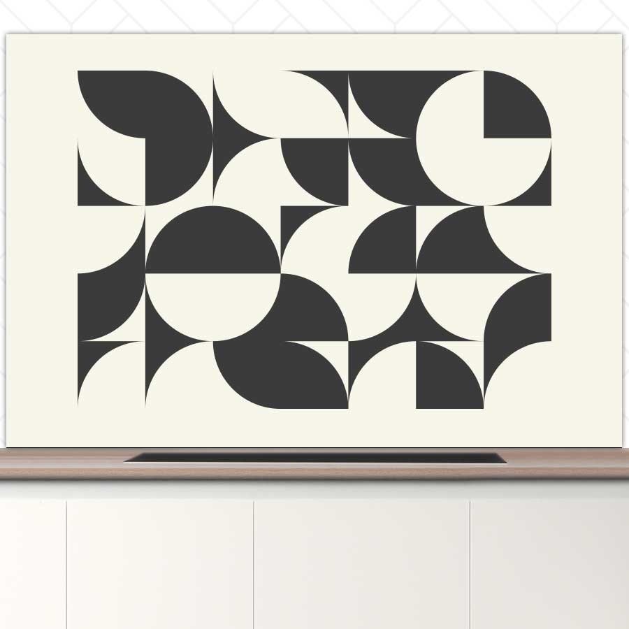 Spatscherm - Bauhaus cirkels