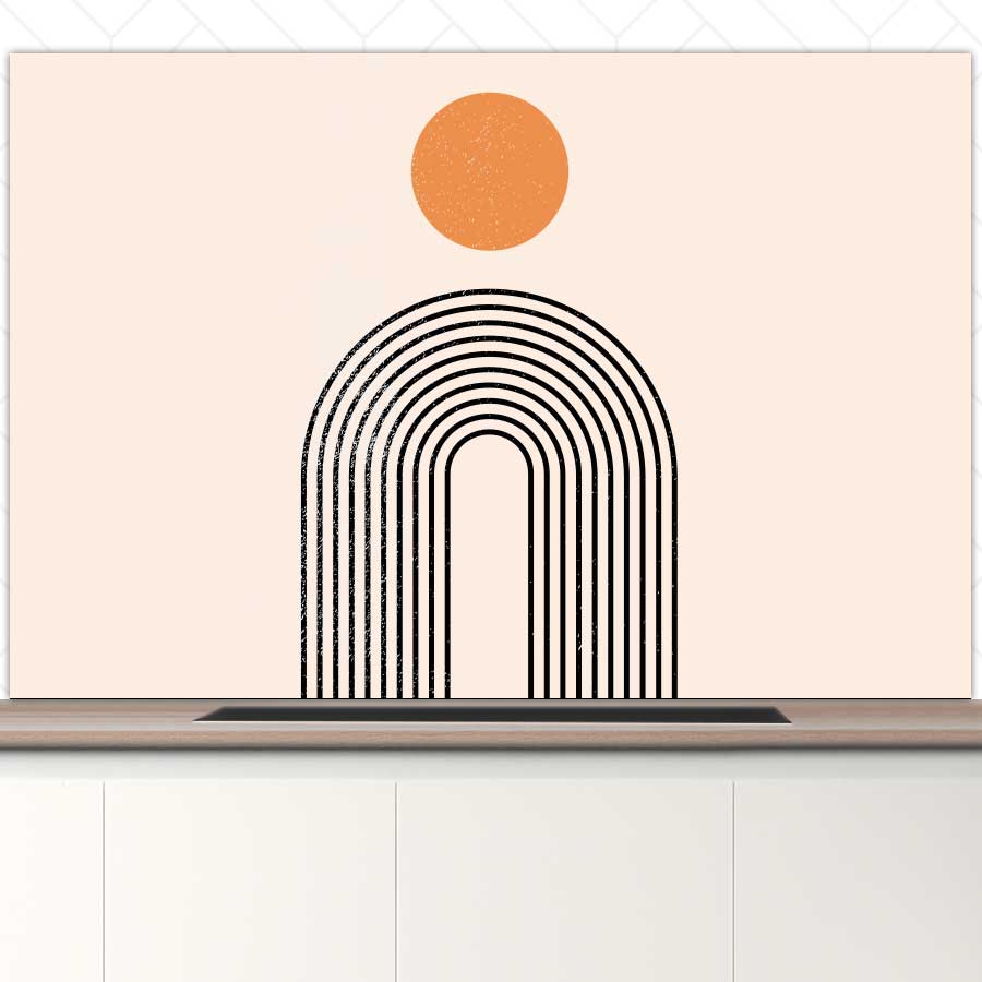 Spatscherm - Boho Regenboog