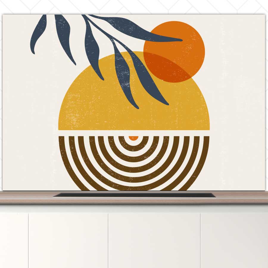 Spatscherm - Boho zonsondergang