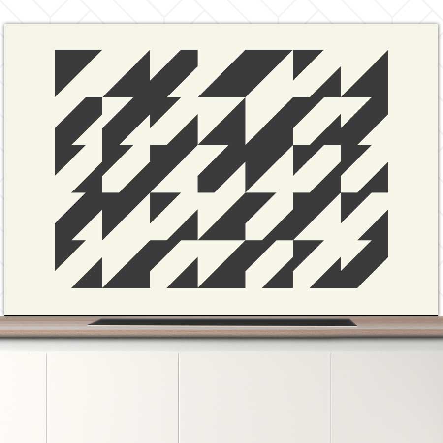 Spatscherm - Bauhaus driehoeken