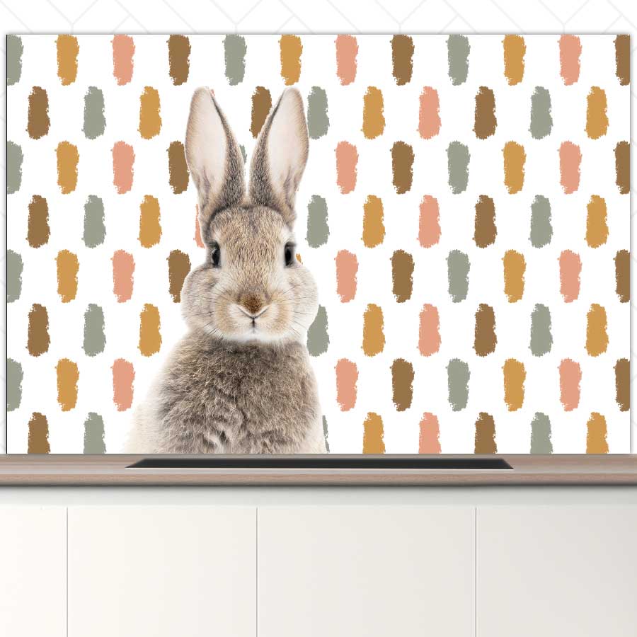 Spatscherm - Funny konijn vlekken