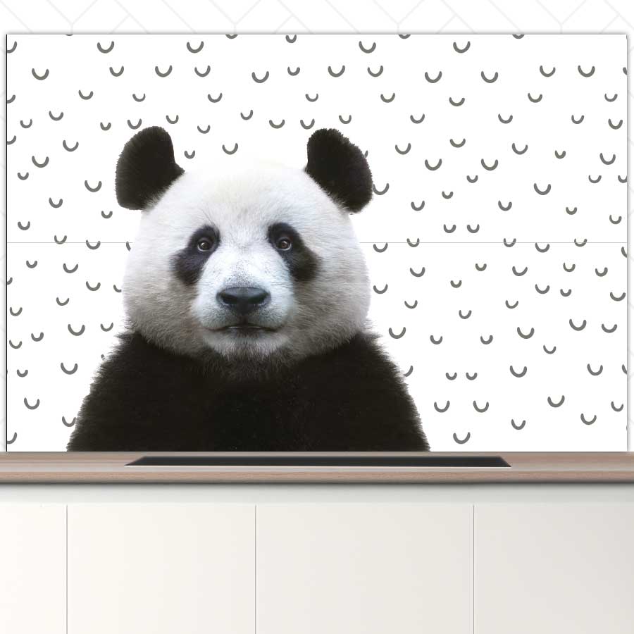 Spatscherm - Funny panda fugler