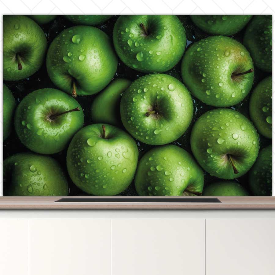 Spatscherm - Groene appels