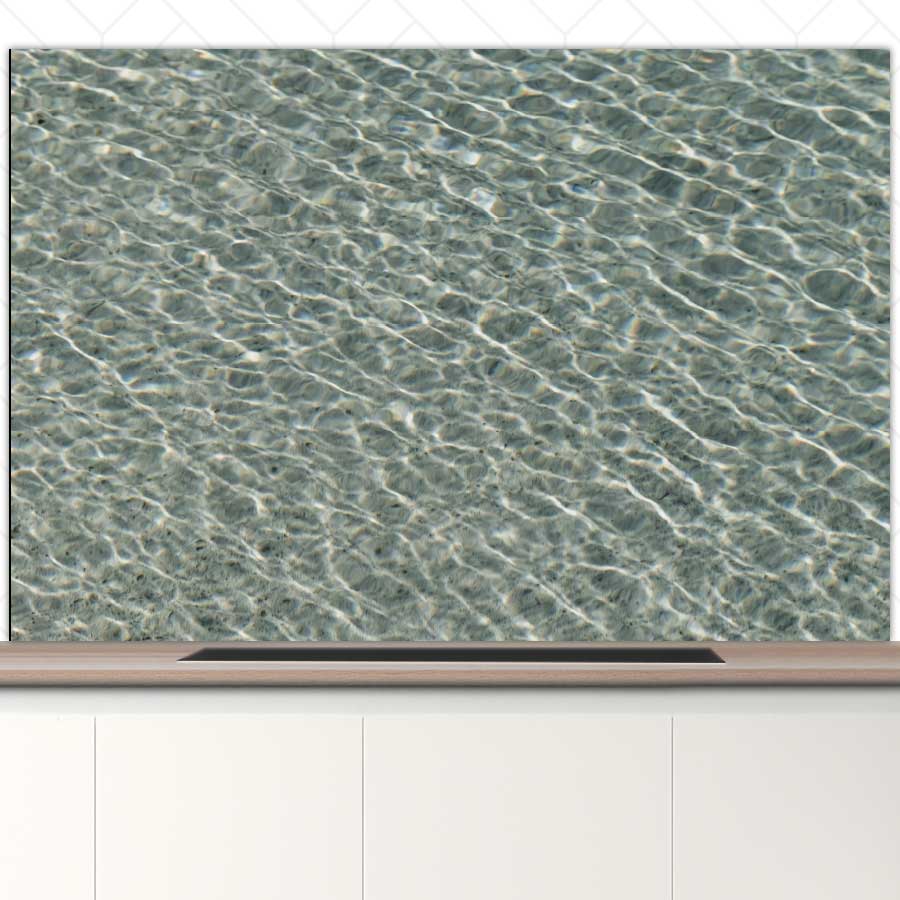 Spatscherm - Helderblauwe zee