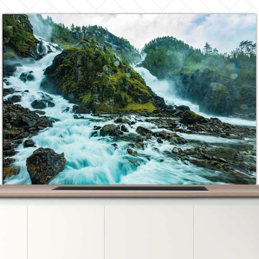 Spatscherm - Noordse waterval