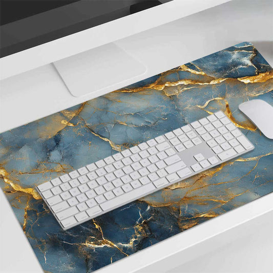 Bureau Onderlegger - Marmer blauw-goud