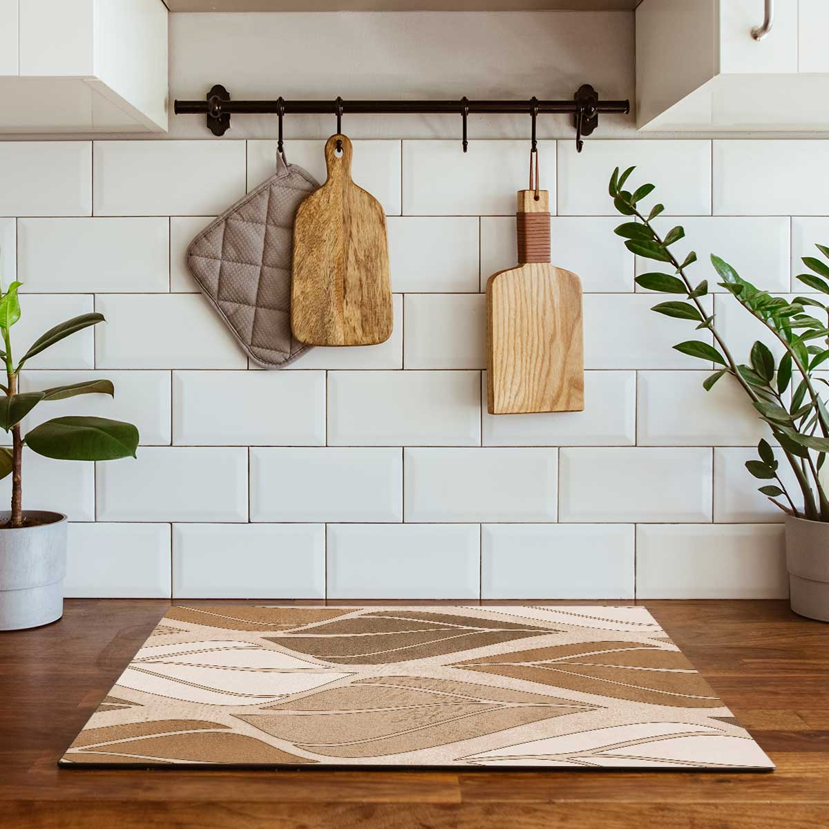 Inductie beschermer - Golvende bladeren