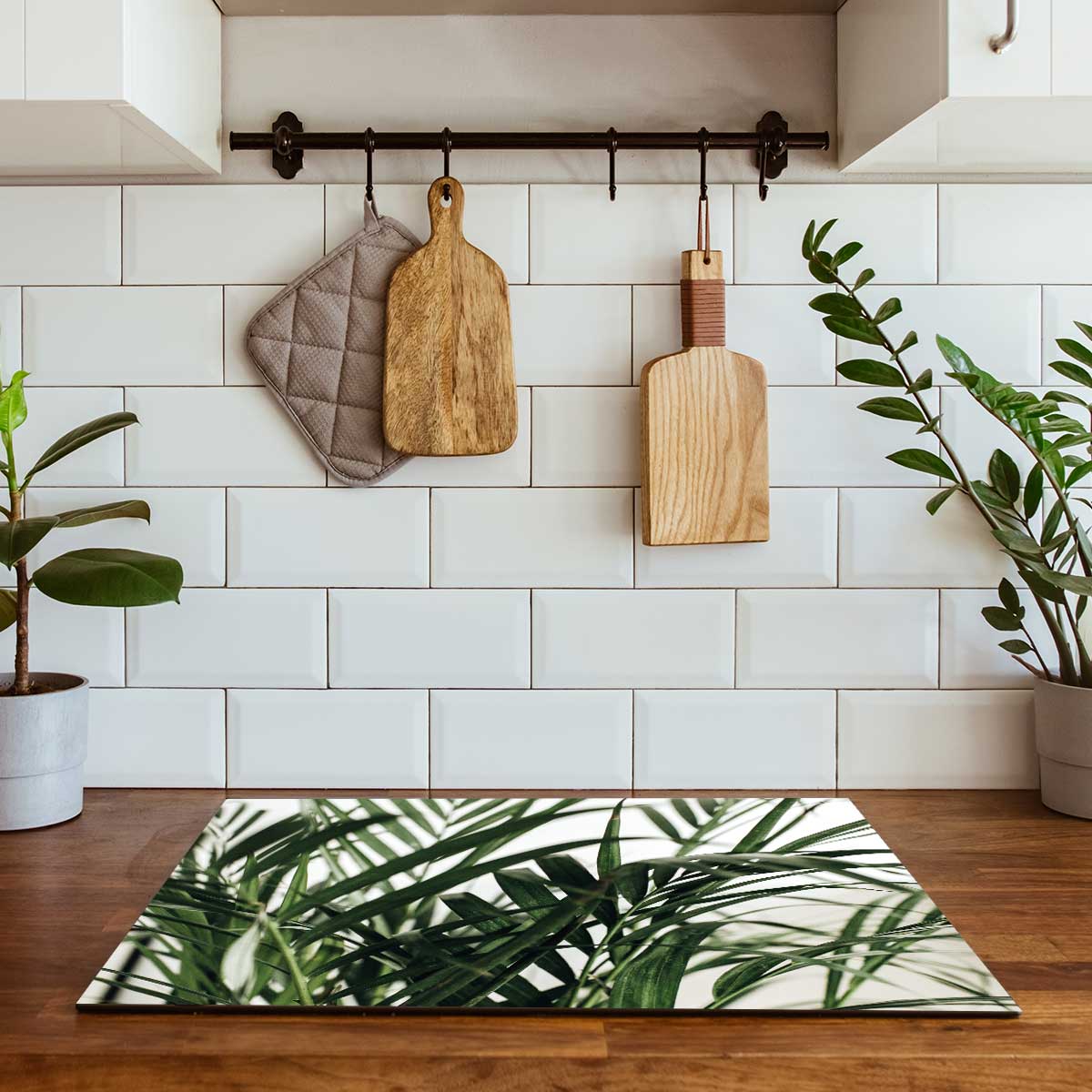 Inductie beschermer - Palm bladeren