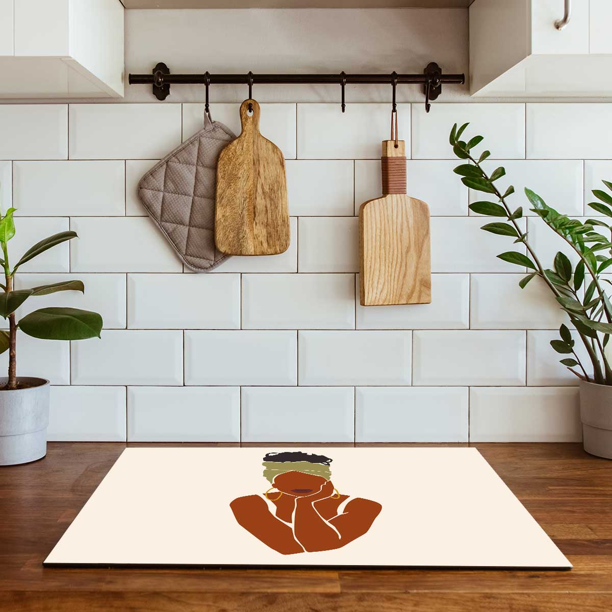 Inductie beschermer - Afrikaanse vrouw