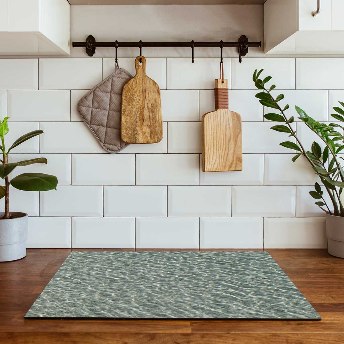 Inductie beschermer - Helderblauwe zee