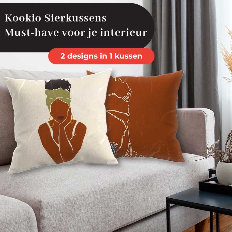Sierkussen - Afrikaanse vrouw