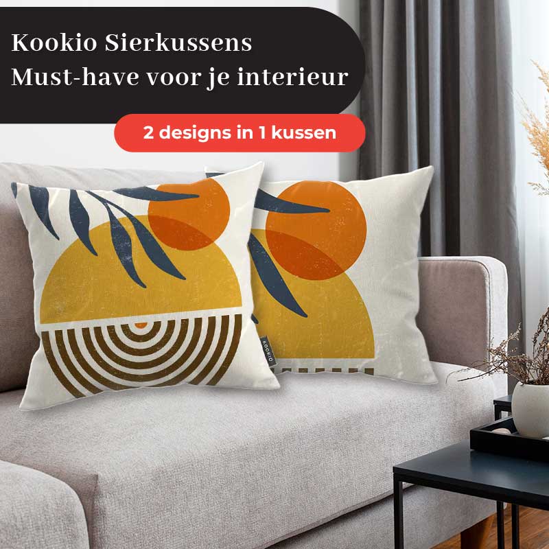 Sierkussen - Boho zonsondergang