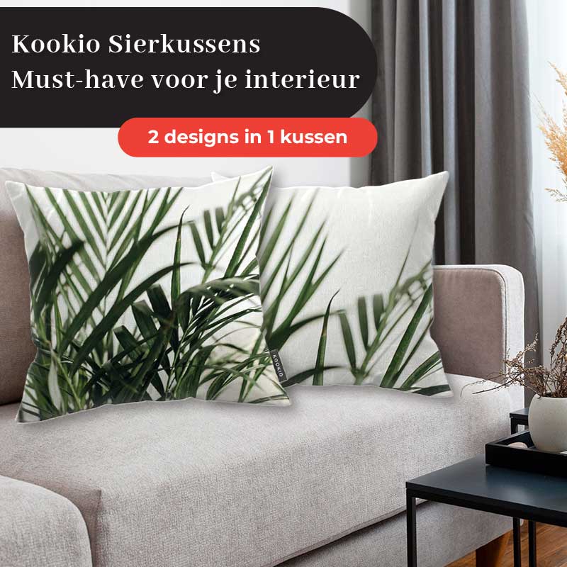 Sierkussen - Palm bladeren