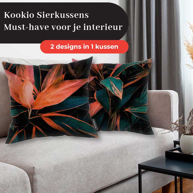 Sierkussen - Tropische bloem