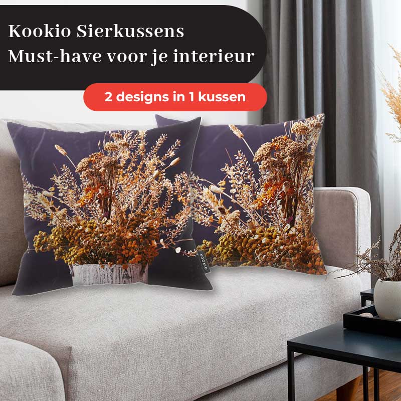 Sierkussen - Droogbloemen Pure Harmony