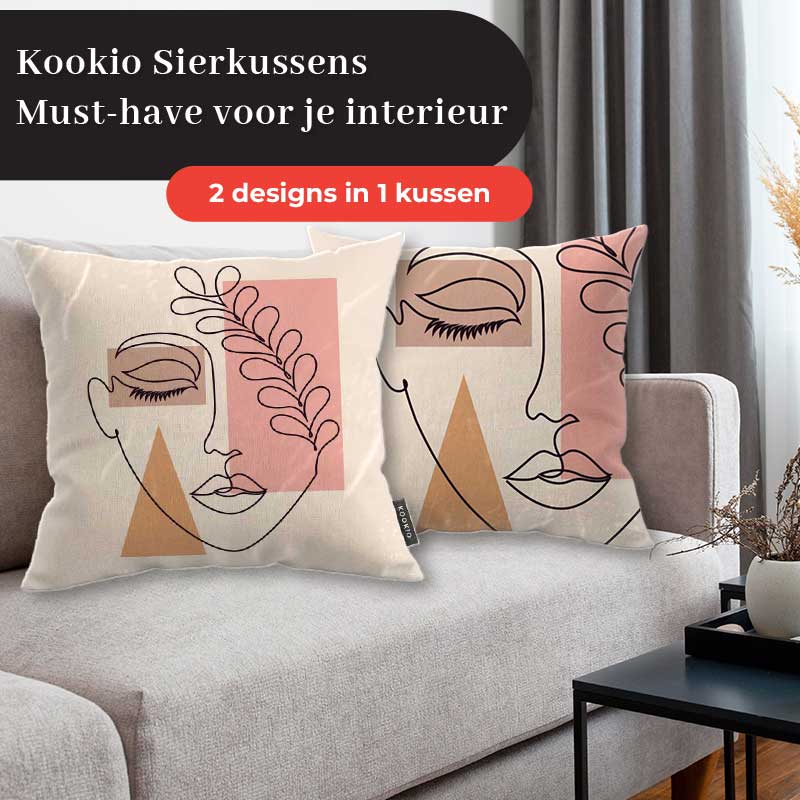 Sierkussen - Abstracte elegantie