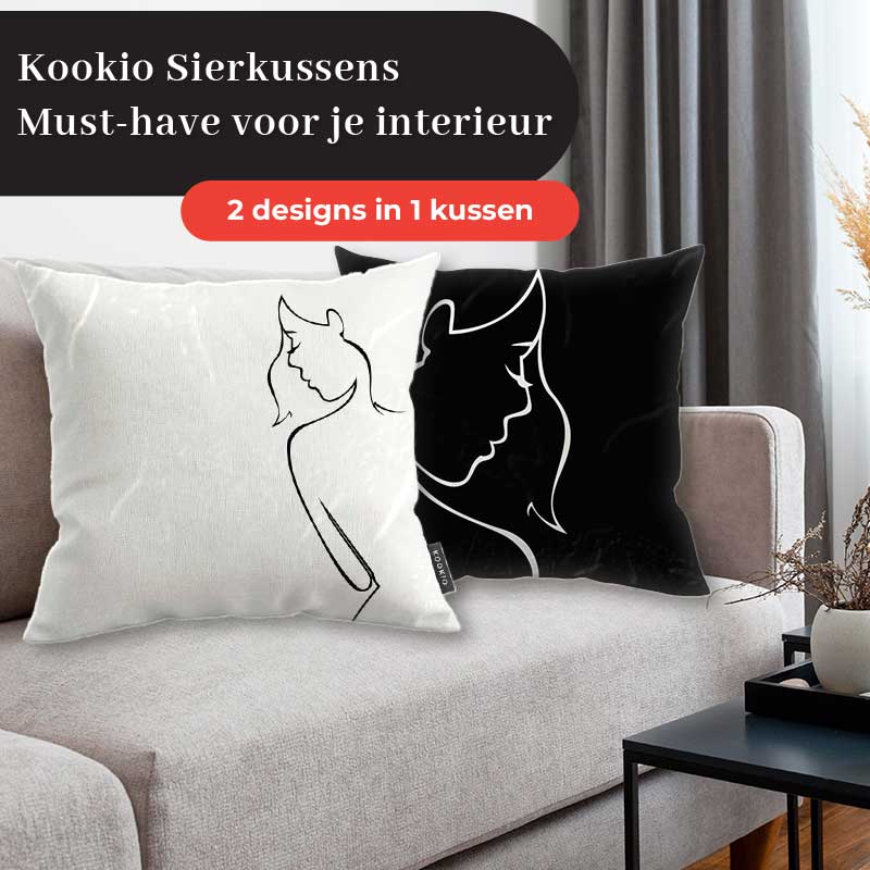 Sierkussen - Contour van een vrouw