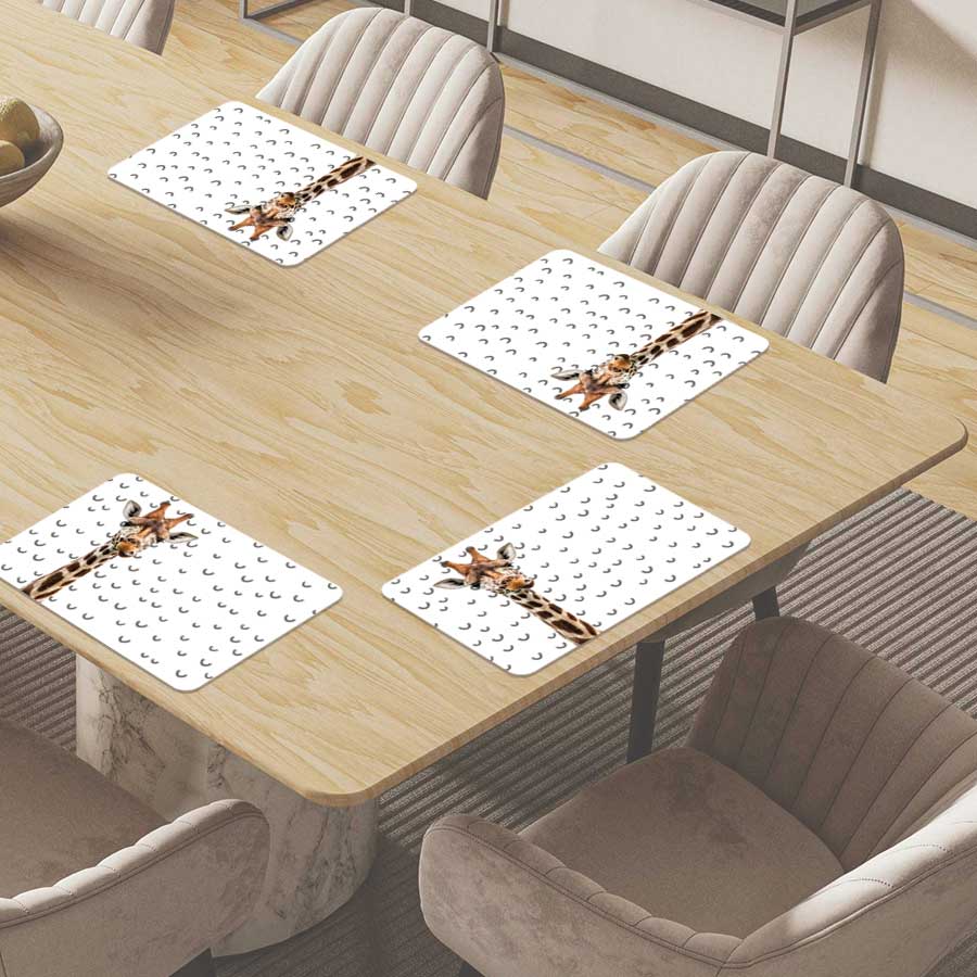 Placemat - Funny giraf fugler
