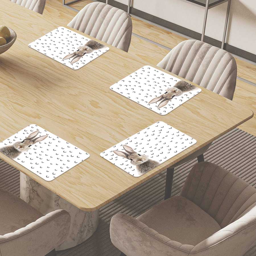 Placemat - Funny konijn fugler