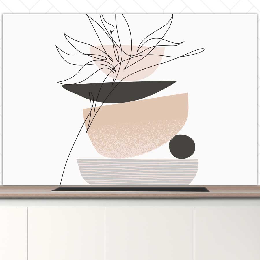 Spatscherm - Noordse bloem