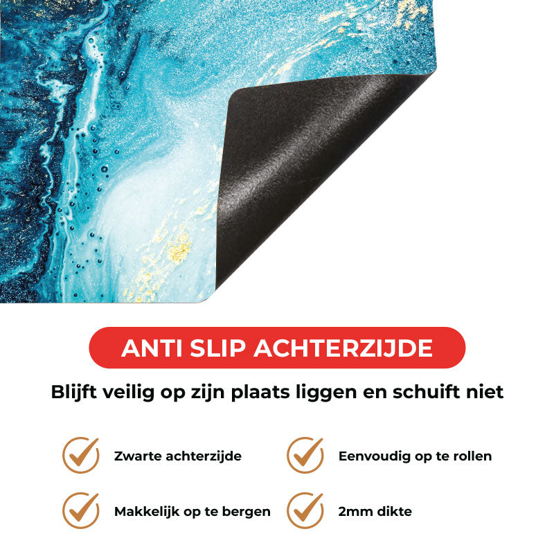Inductie beschermer - Marmer Oceaan