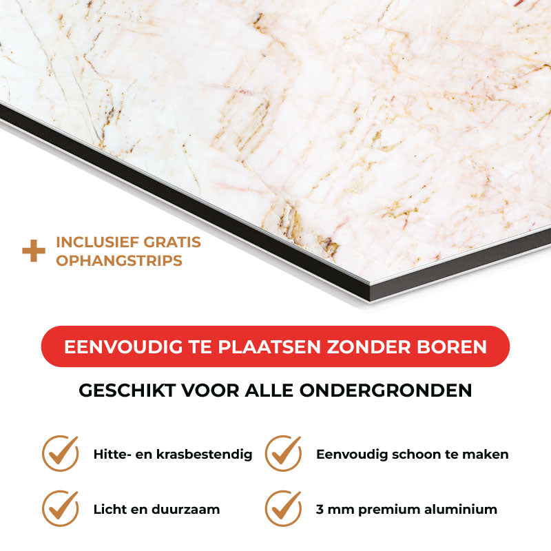 Spatscherm - Marmer Natuursteen