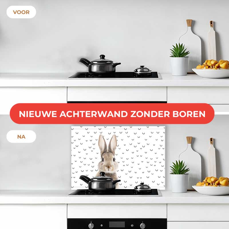 Spatscherm - Funny konijn fugler