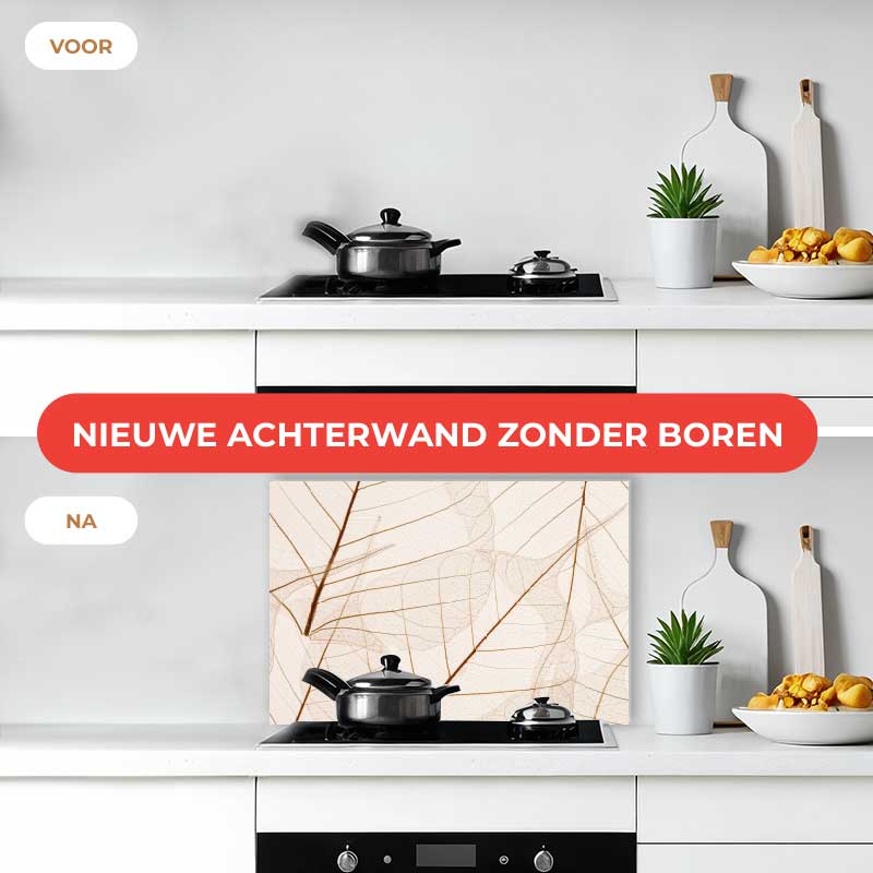 Spatscherm - Close-up van bladeren