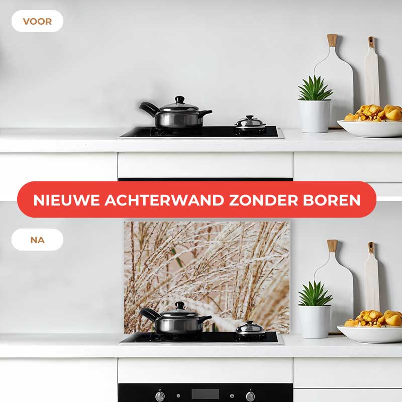 Spatscherm - Droge rietstengels