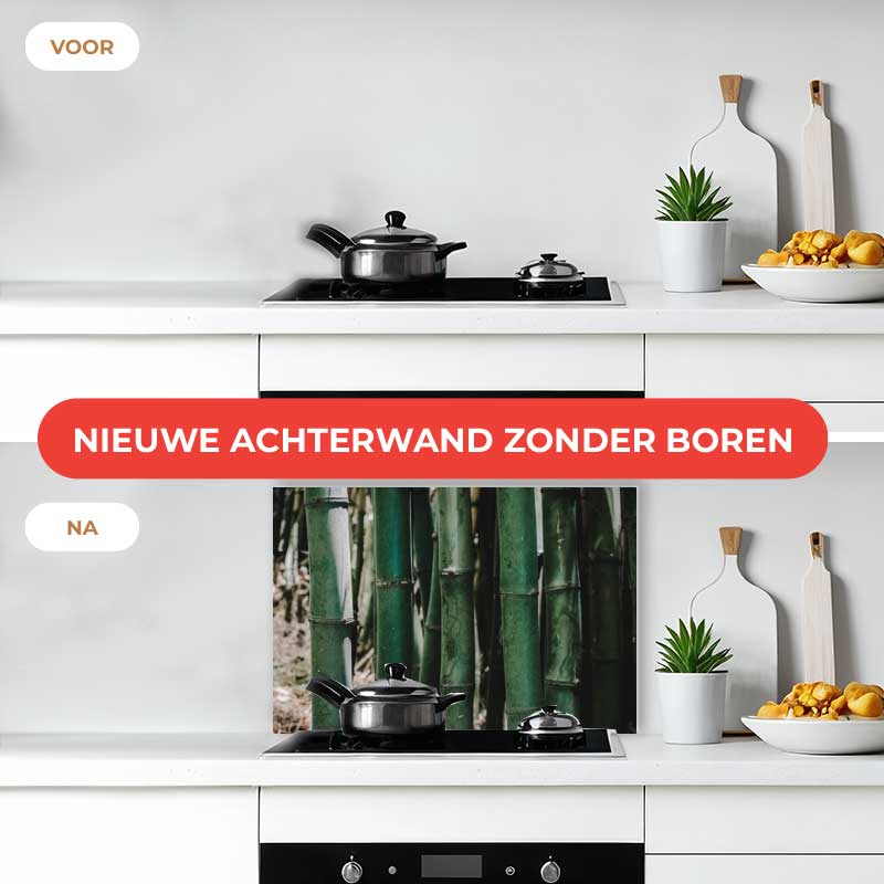 Spatscherm - Groene Bamboe