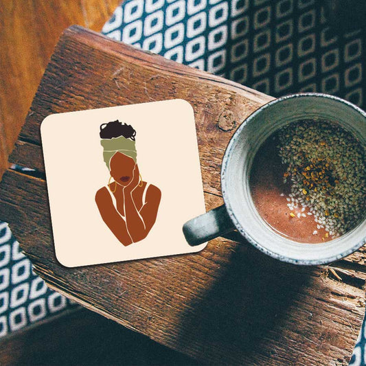 Onderzetter - Afrikaanse vrouw