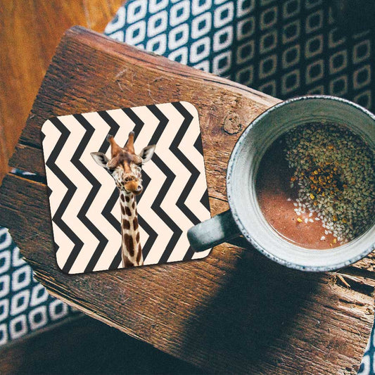 Onderzetter - Funny giraf zigzag