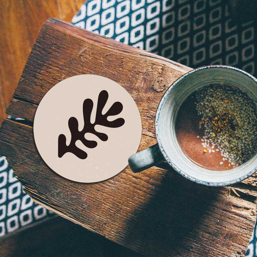 Onderzetter - Artistiek blad