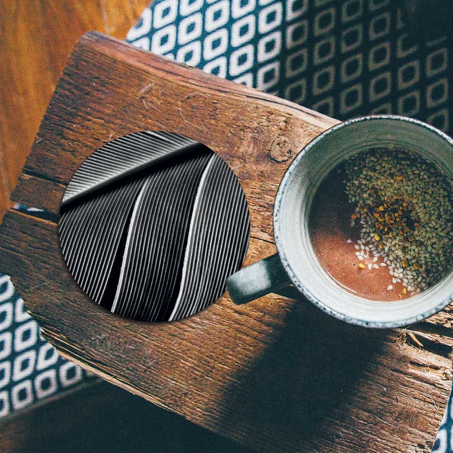 Onderzetter - Vogelveer