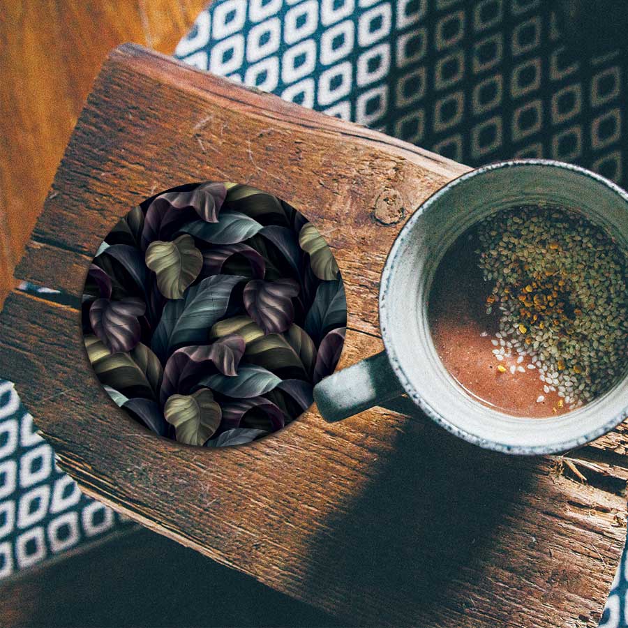 Onderzetter - Tropische bladeren