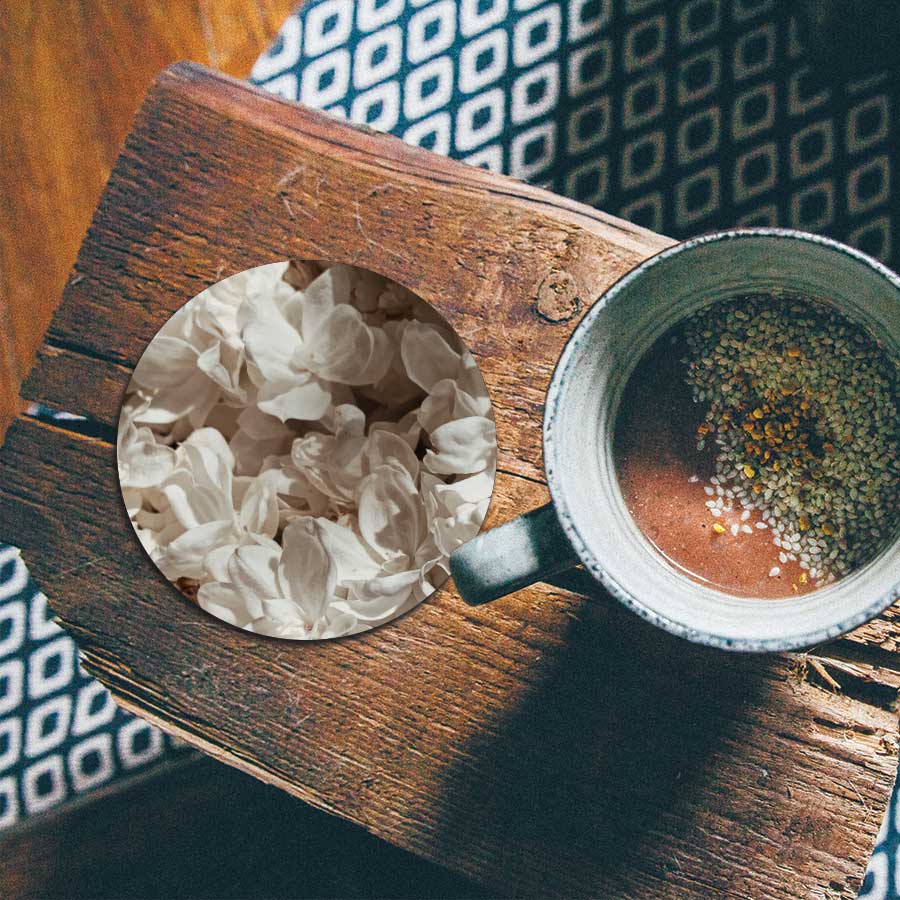 Onderzetter - Witte lila