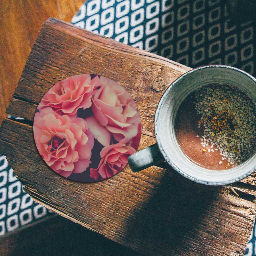 Onderzetter - Rozen close-up