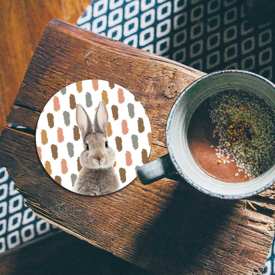 Onderzetter - Funny konijn vlekken