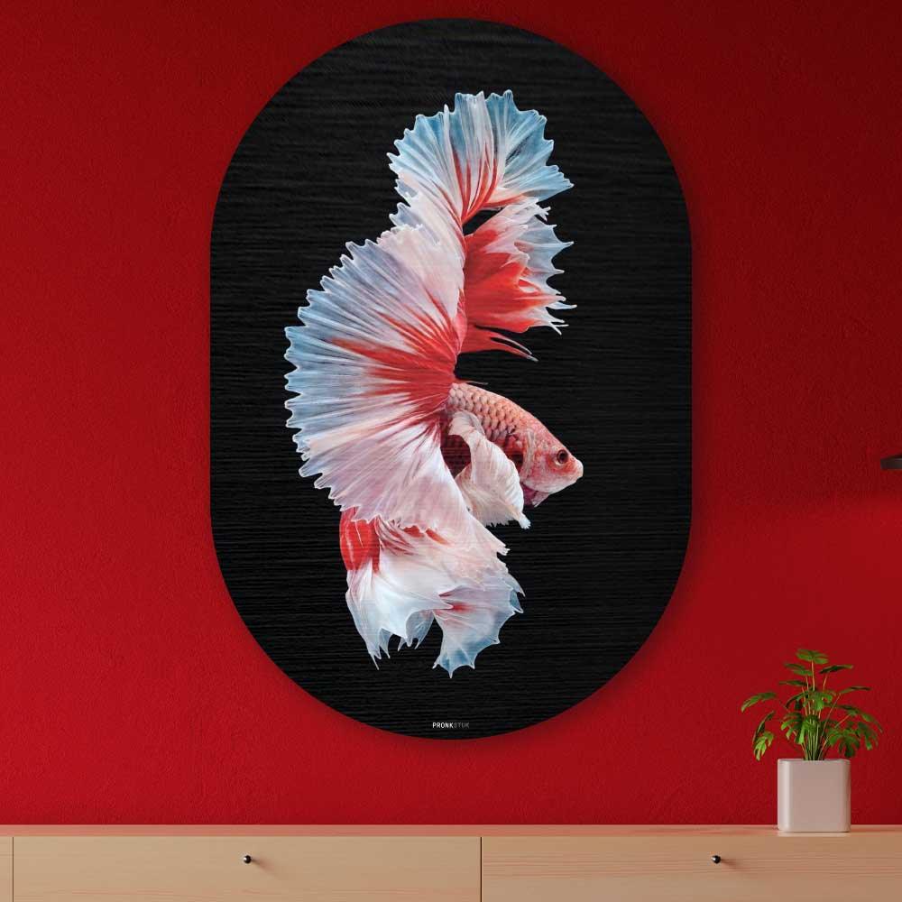Muurovaal - Betta Vis - Aluminium