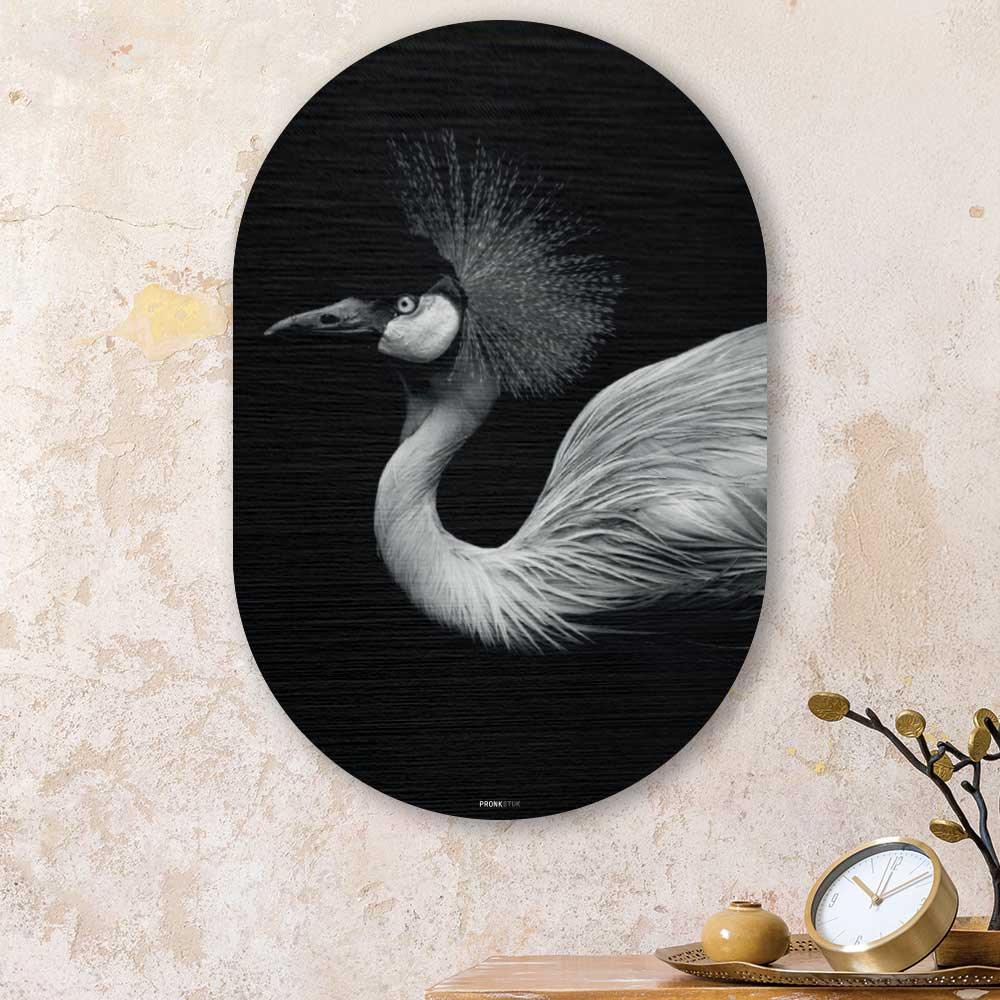 Muurovaal - Kraanvogel - Aluminium