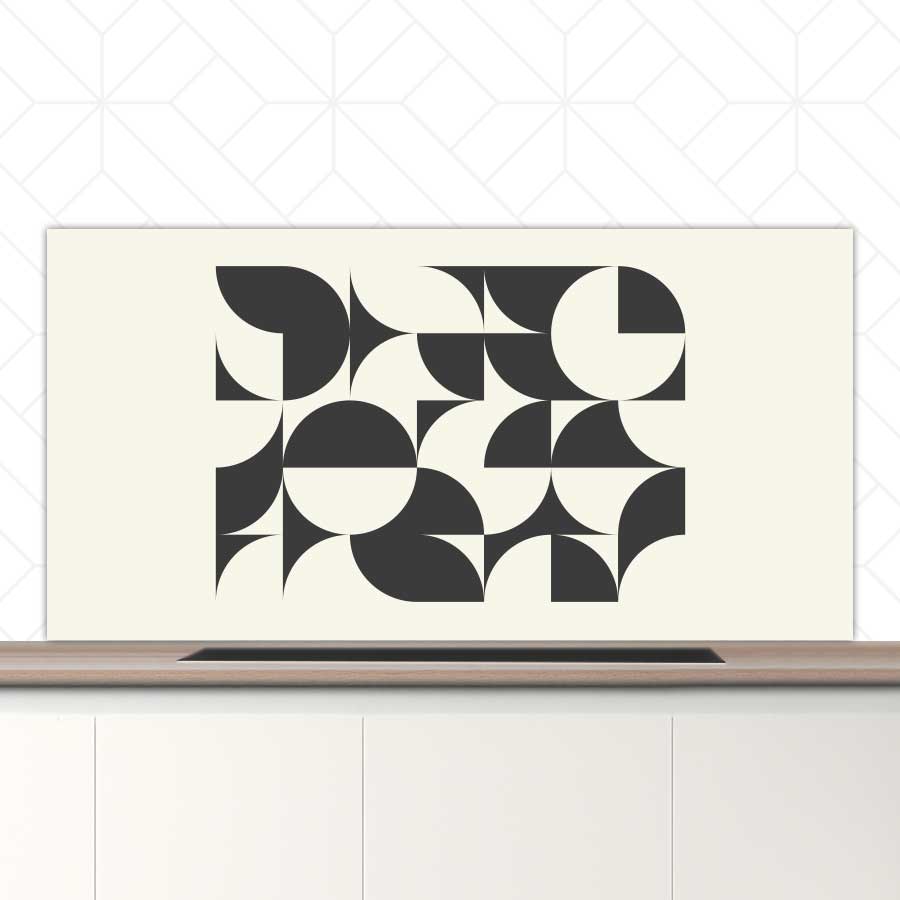 Spatscherm - Bauhaus cirkels