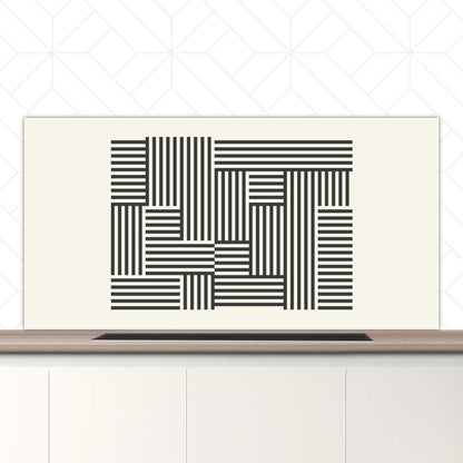 Spatscherm - Bauhaus lijnen