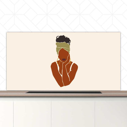 Spatscherm - Afrikaanse vrouw