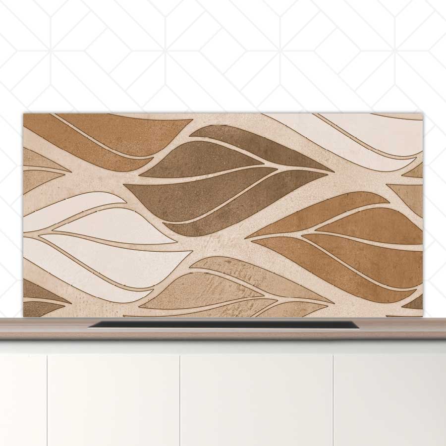 Spatscherm - Golvende bladeren