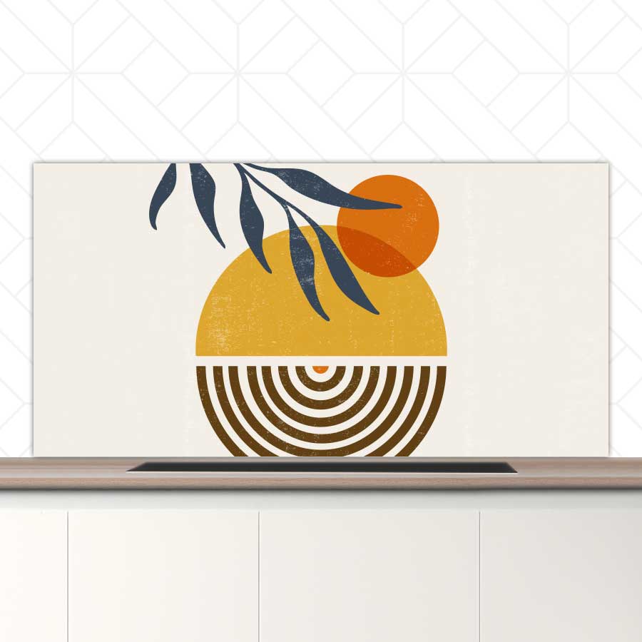 Spatscherm - Boho zonsondergang