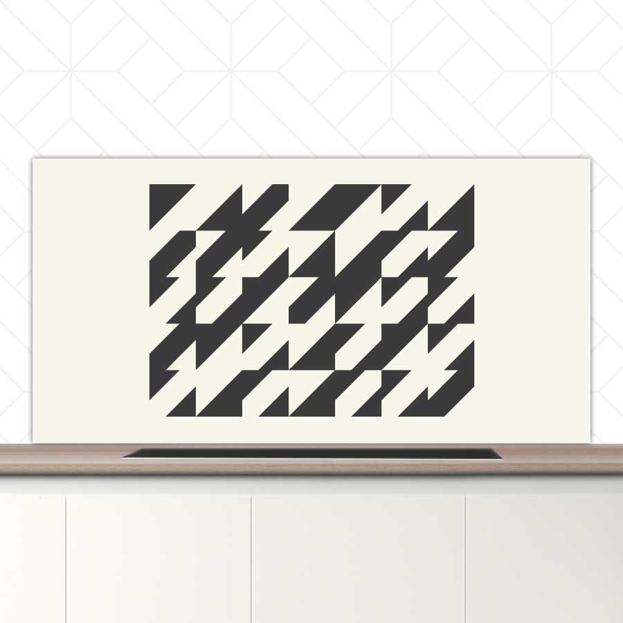 Spatscherm - Bauhaus driehoeken