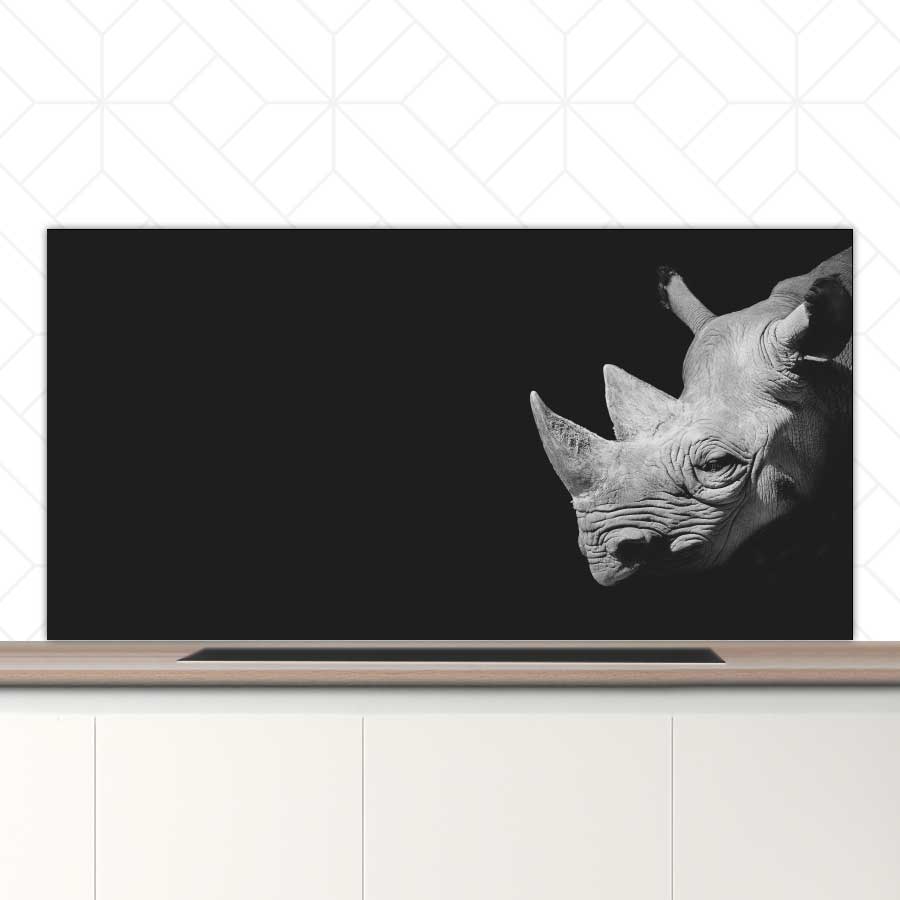 Spatscherm - Neushoorn