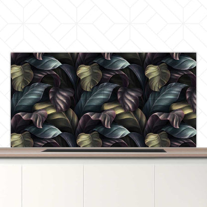 Spatscherm - Tropische bladeren