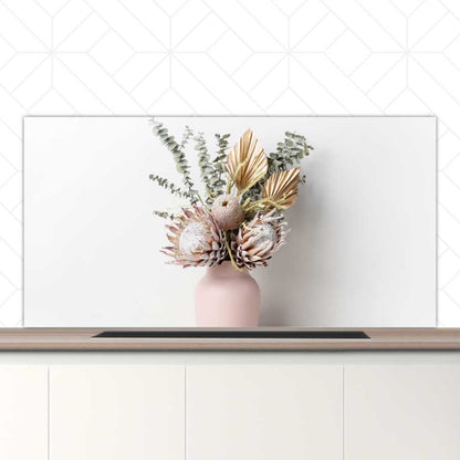 Spatscherm - Gedroogde bloemen